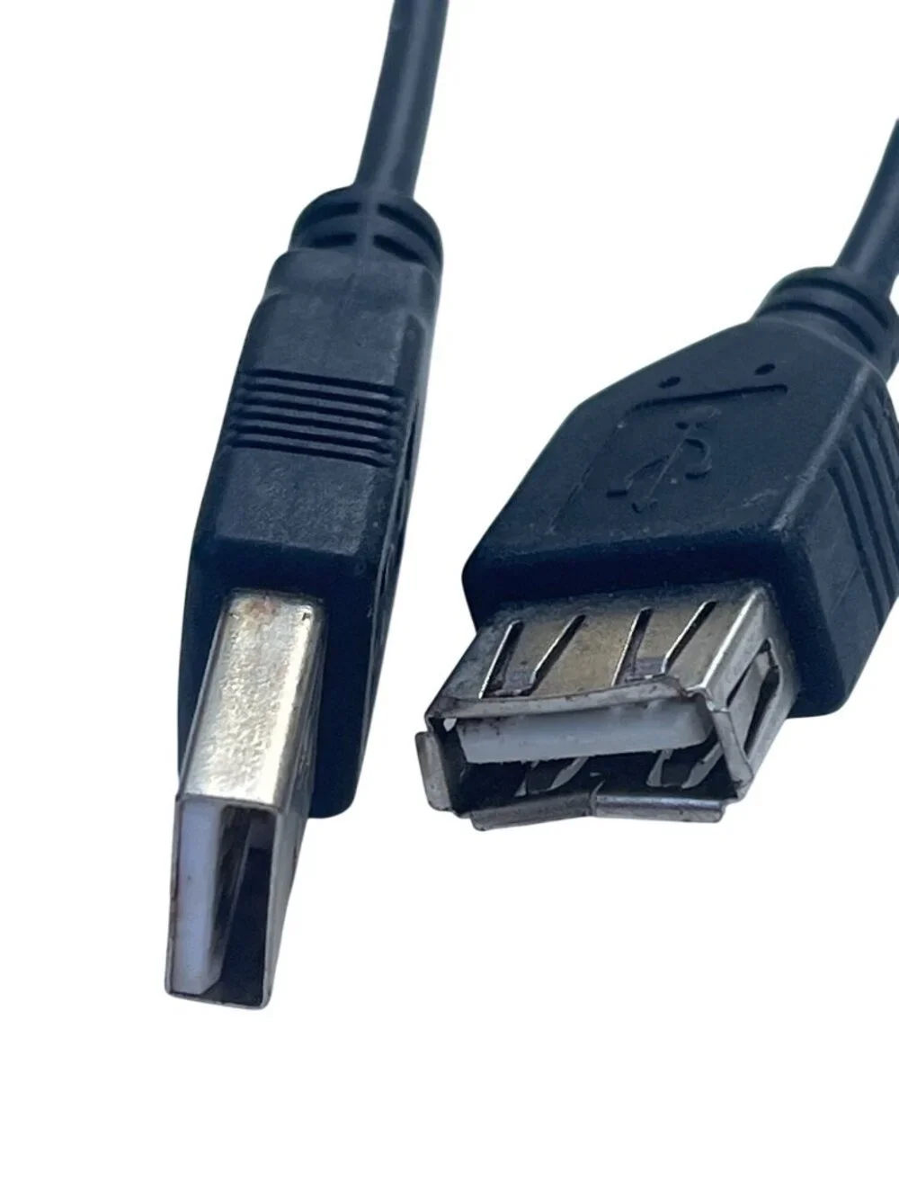 USB A Male To Female Extension Cable 77 Inch Black For Data Transfer & Charging